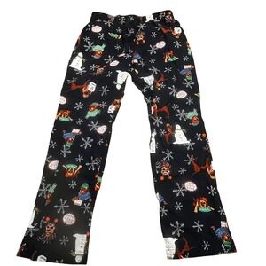 Old Navy Womens Holiday‎ Dog Snowman Flannel Pajama Pants Navy Blue Small 2024
